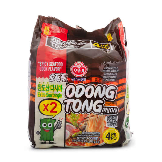 Ottogi Odongtong Myon Spicy Seafood Flavor 4 Pk - 1 Unit