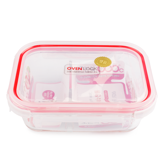 OVEN LOCK DIVIDED FOOD STORAGE CONTAINER 640ML