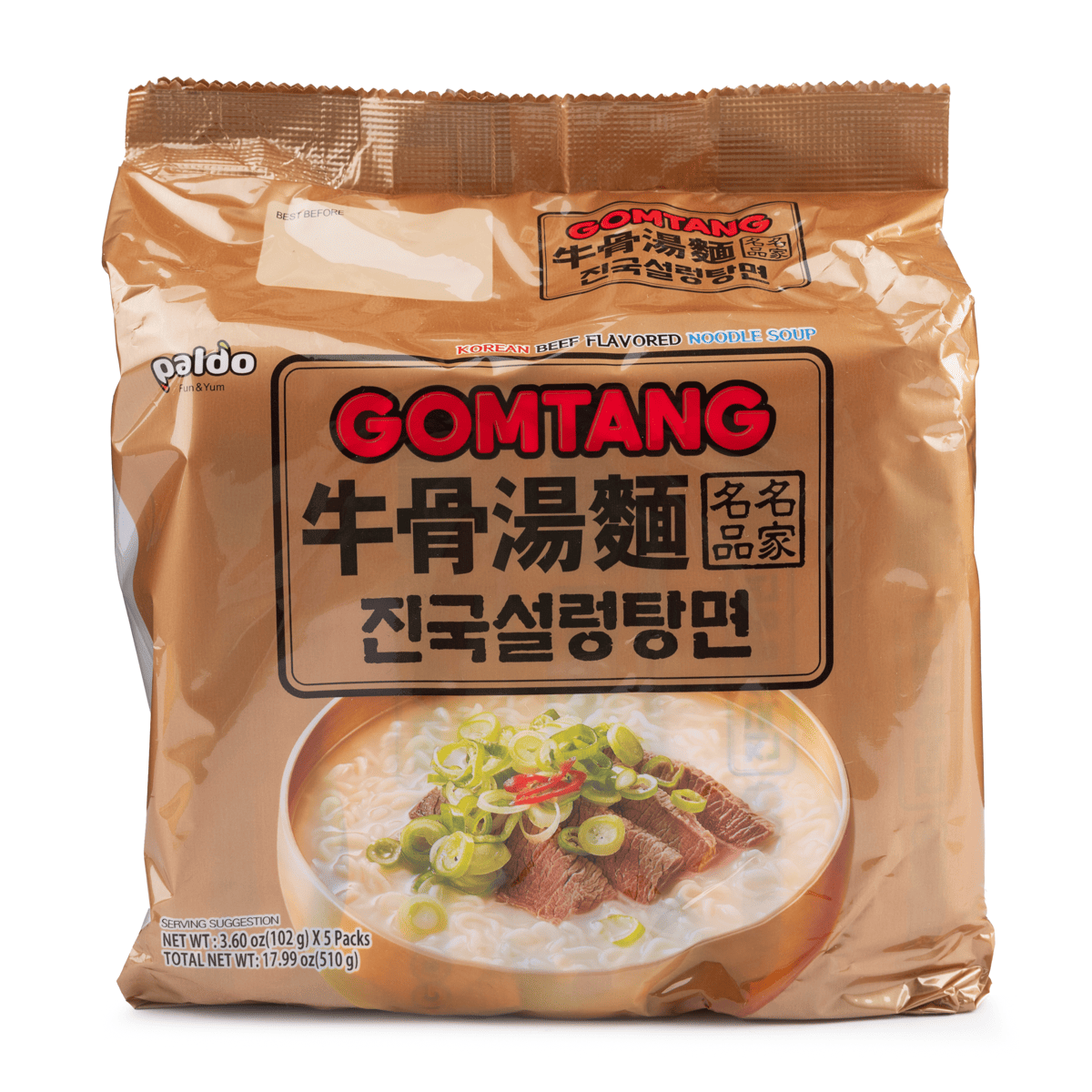 Paldo Gomtang Ramen 5pk 510 g