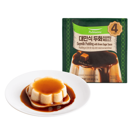 PMO Soymilk Pudding with Brown Sugar Sauce