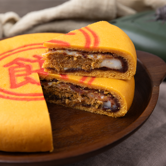 Pork Floss Egg Yolk Cake- Red Bean Mochi Flavor