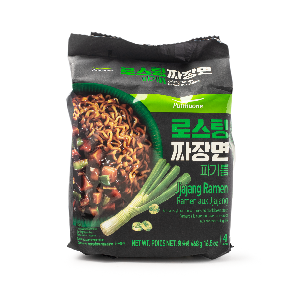 PULMUONE Jjajang Ramen 4 Packs - 1 Unit