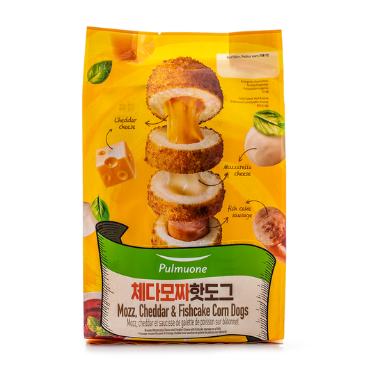 PULMUONE Mozz Cheddar & Fishcake Corn Dogs 14.1 OZ