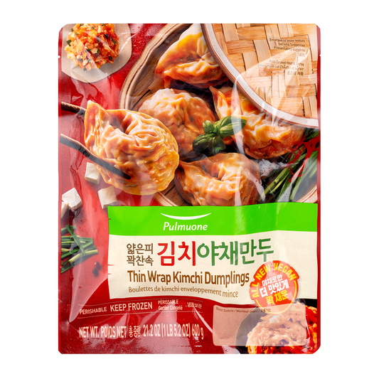 PULMUONE Thin Wrap Kimchi Dumplings 21.2 OZ