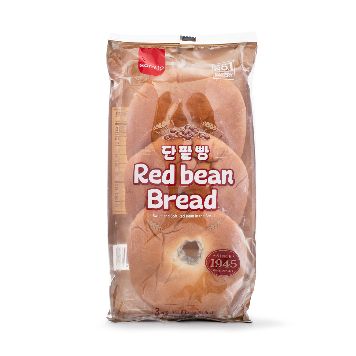 Samlip Red Bean Paste Filled Bread 3pcs