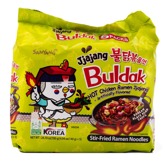 Samyang hot chicken flavor ramen, Jjajang flavor