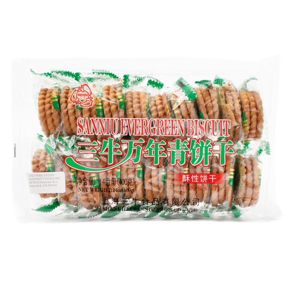 [SAN NIU] Evergreen Biscuits 400g x 1bag