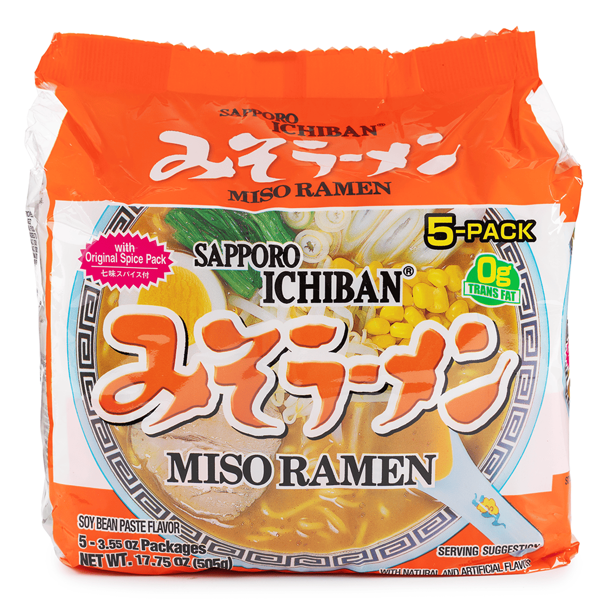 Sapporo Ichiban 5P Bag Ramen Miso - 1 Unit