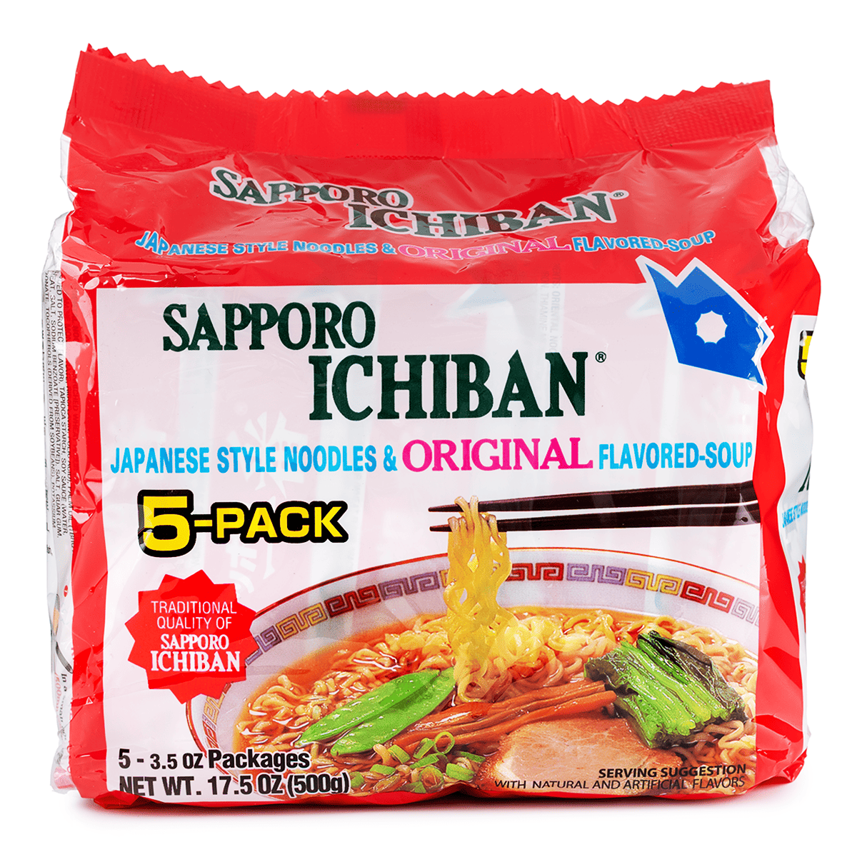 Sapporo Ichiban 5P Bag Ramen Original - 1 Unit