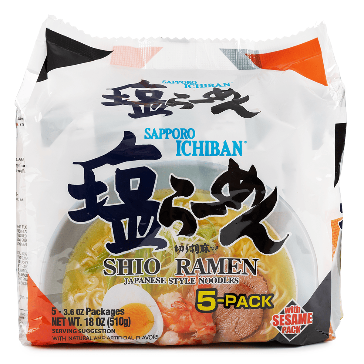 Sapporo Ichiban 5P Bag Ramen Shio (Salt)