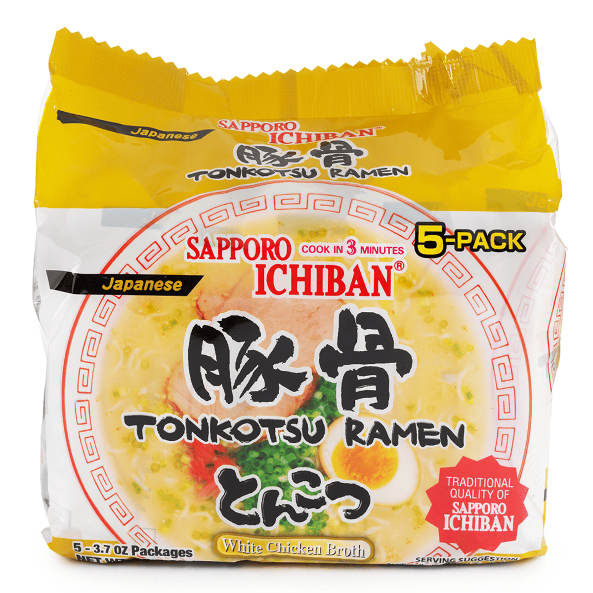 Sapporo Ichiban 5P Bag Ramen Tonkotsu - 1 Unit