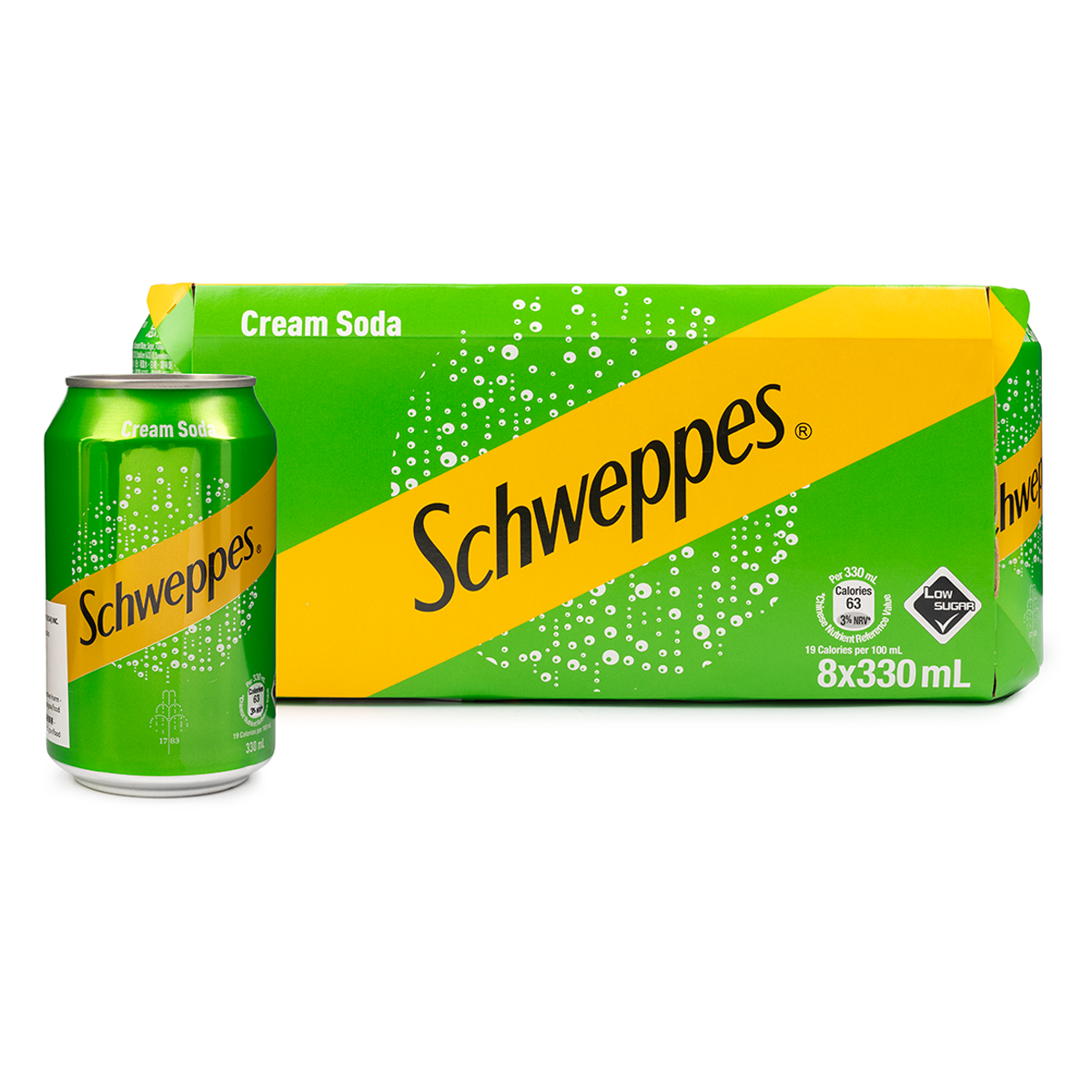SCHWEPPES" CREAM SODA - 8 tins