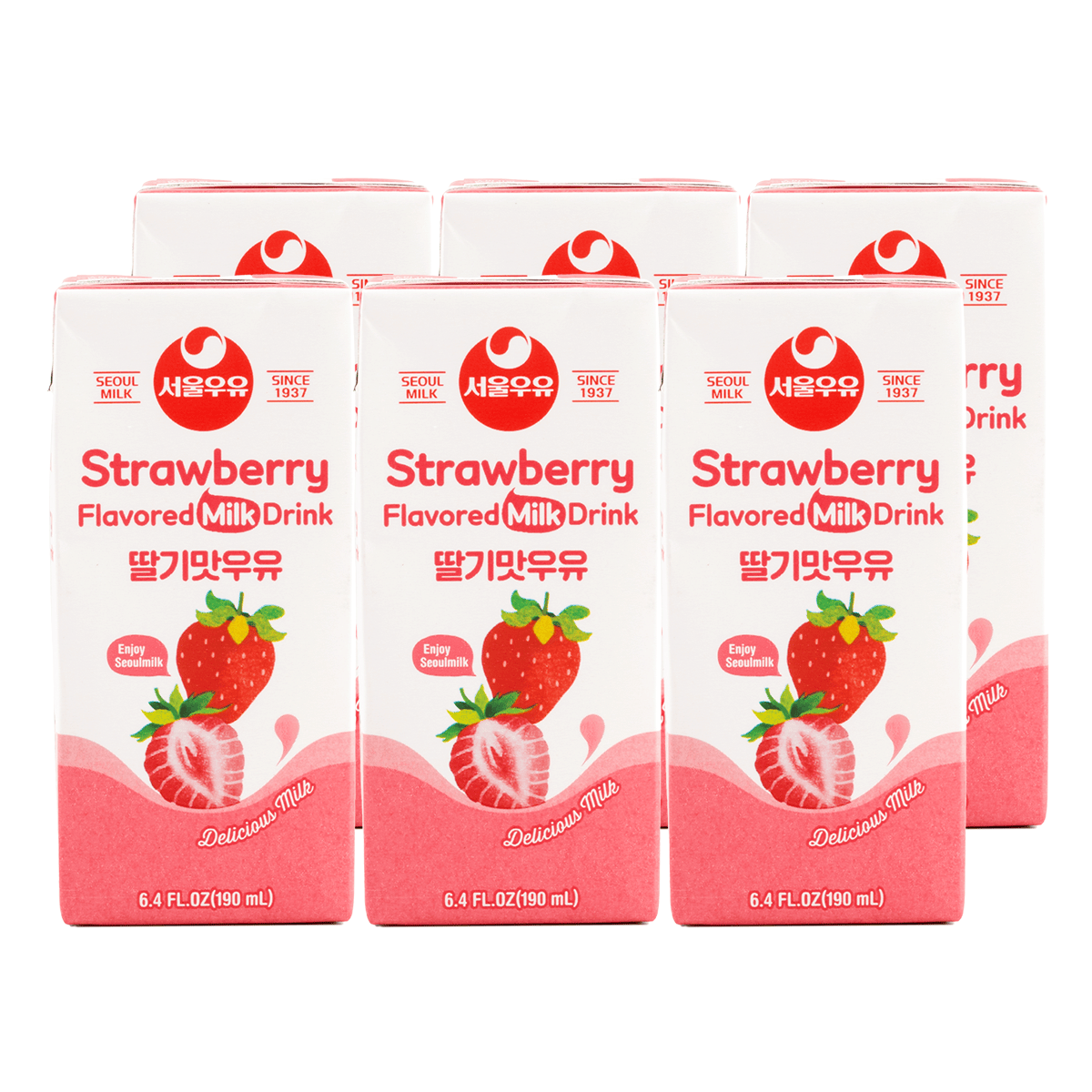 Strawberry Flavor Milk 190ML/6