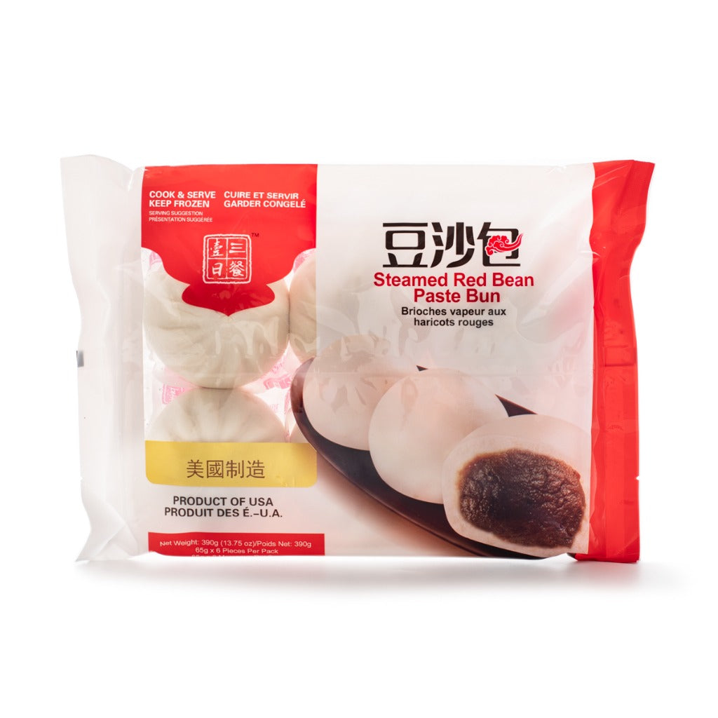 Three Meals a Day Red Bean Pasted Bun 390.00 g