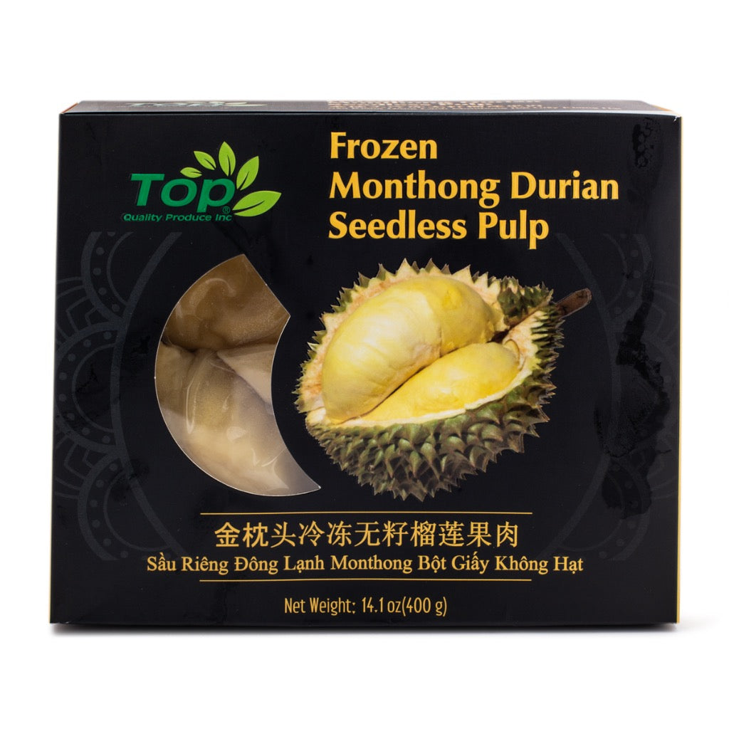 TOP Frozen Monthong Durian Seedless Pulp 400g