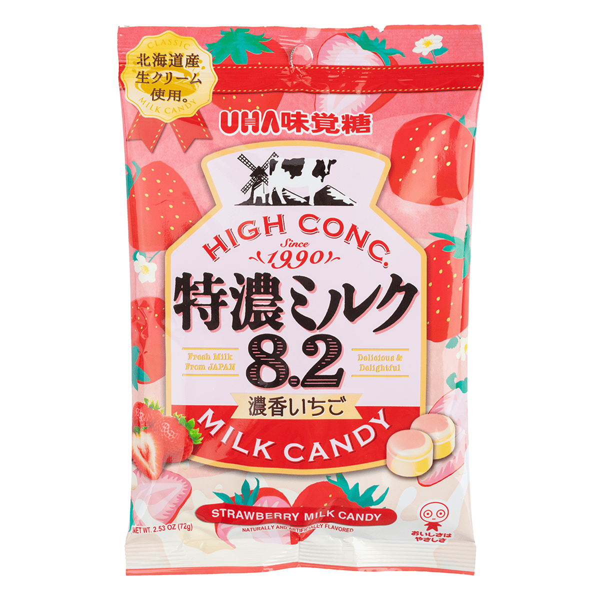 UHA Mikakuto Milk Candy Strawberry