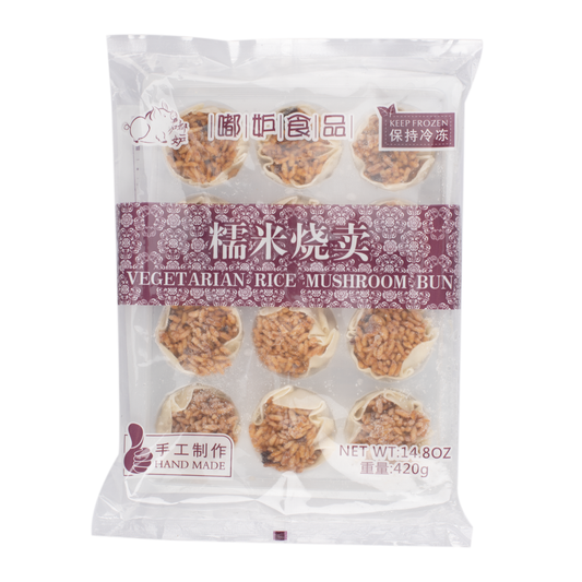 Vegetarian Rice Mushroom Buns, Frozen 420.00 g