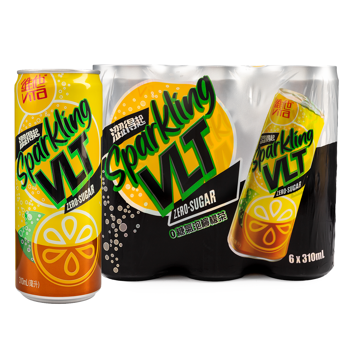 Vita Zero Sugar Sparkling Lemon Tea Drink 310 ml - 1 Unit